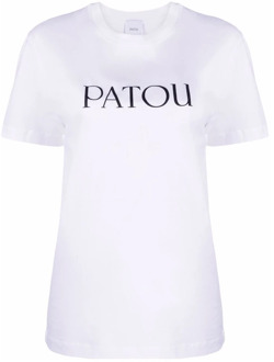 Wit Essential T-Shirt Patou , White , Dames - M,Xs