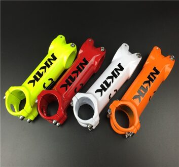 wit fluo groen rood orange kleuren mountainbike 3D GESMEDE Lichtmetalen stuurpen road Fiets stuurpen mtb ONDERDELEN 31.8 * 70-120mm Gratis oranje