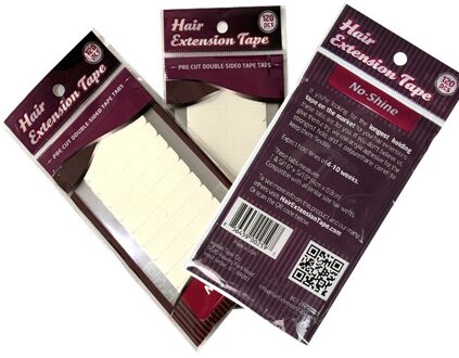 Wit Geen Glans Haarverlenging Plakband Dubbelzijdige Tape Strips Waterdicht Voor Haarverlenging/Lace Pruik/Toupet 10 sheets(120stk)