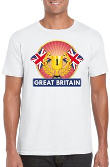 Wit Groot Brittannie/ Engeland supporter kampioen shirt heren S