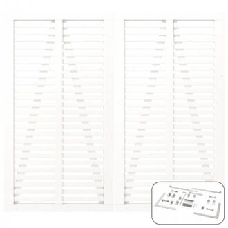 Wit Houten Dubbele Tuindeur Harmoni 200 x 180 CM Black