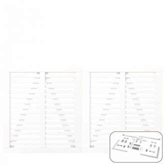 Wit Houten Dubbele Tuinpoort Harmoni 200 x 107 CM Black