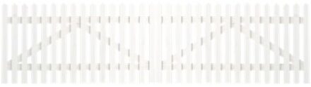 Wit Houten Dubbele Tuinpoort Skagen Lux 300 x 80 CM Black