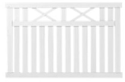 Wit Houten Tuinhek Vinesse 150 x 96 CM Black