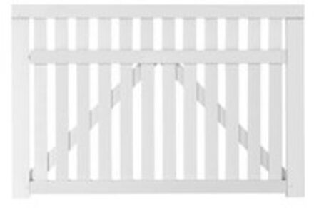 Wit Houten Tuinpoort Country 150 x 98 CM Black