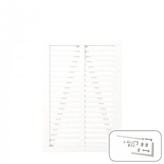 Wit Houten Tuinpoort Harmoni 100 x 140 CM Black