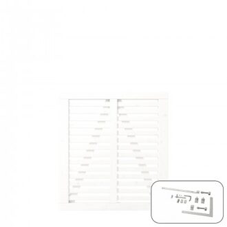 Wit Houten Tuinpoort Harmoni 100 x107 CM Black