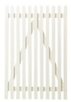 Wit Houten Tuinpoort Retro 100 x 150 CM Black