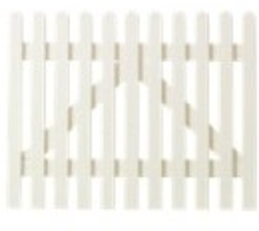 Wit Houten Tuinpoort Retro 100 x 80 CM Black