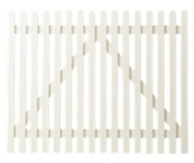 Wit Houten Tuinpoort Retro 150 x 120 CM Black