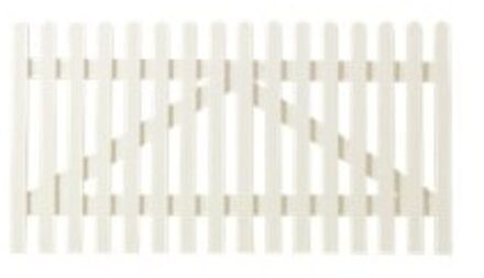 Wit Houten Tuinpoort Retro 150 x 80 CM Black