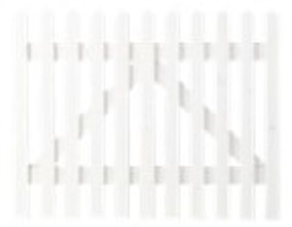 Wit Houten Tuinpoort Skagen Lux 100 x 80 CM Black
