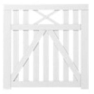 Wit Houten Tuinpoort Vinesse 100 x 98 CM Black