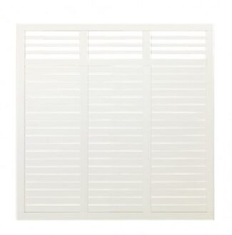 Wit Houten Tuinscherm Decora 180 x 180 CM Black