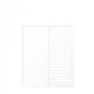 Wit Houten Tuinscherm Harmoni 120 x 140 CM Black