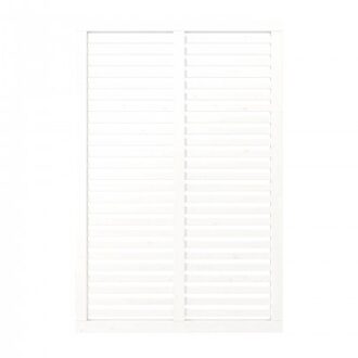 Wit Houten Tuinscherm Harmoni 120 x 180 CM Black