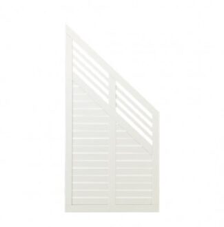 Wit Houten Tuinscherm Met Schuine Kant Decora 90 x 180/95 CM Black