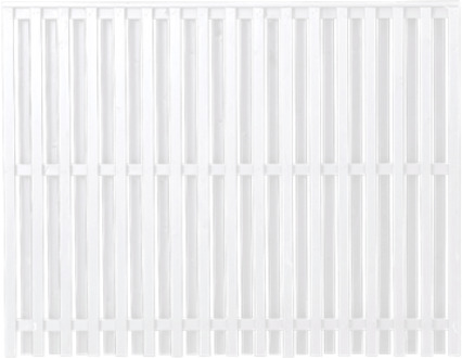 Wit Houten Tuinscherm Nagano 180 x 140 CM Black