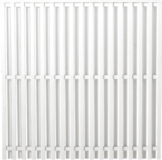 Wit Houten Tuinscherm Nagano 180 x 180 CM Black