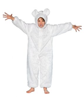 Wit Ijsberen Pak Voor Kinderen 116 - Carnavalskostuums Multikleur