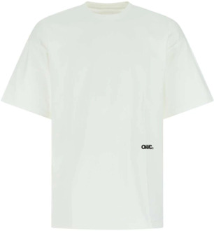 Wit katoenen oversized t-shirt Oamc , White , Heren - L,M,S