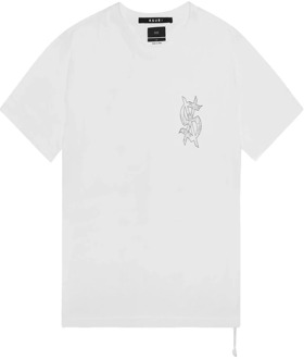 Wit Katoenen T-shirt met Bedrukt Logo Ksubi , White , Heren - 2Xl,Xl,L,M