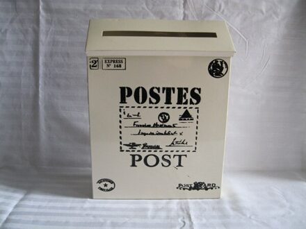 Wit Mailbox Brievenbus Mailboxen Krant Brief Doos Ijzeren Post SF-115W