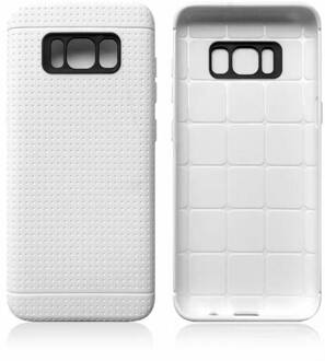 Wit met putjes flexibel hoesje voor de Samsung Galaxy S8