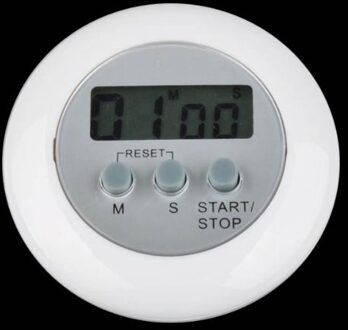 Wit Mini Digitale LCD Keuken Koken Countdown Timer Countdown Klok Alarm