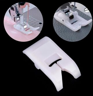 Wit Non-stick Druk Voet Voet Snap On Naaien Naaivoet Leer Druk Voet Thuis Naaimachine Accessoires