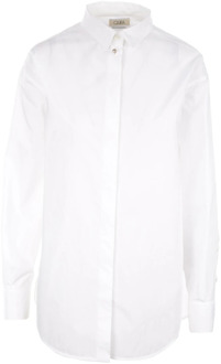 Wit overhemd met zachte pasvorm Quira , White , Dames - M,S,Xs