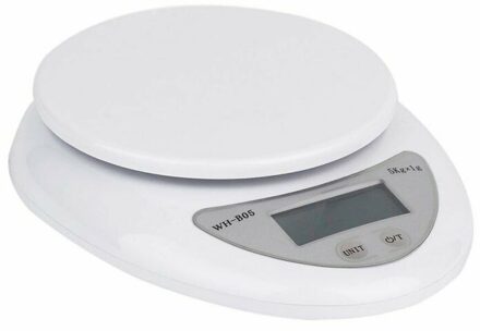 Wit Praktische Draagbare Digitale Weegschaal Elektronische Weegschalen Steelyard Keukenweegschaal Postal Voedsel Balans Meten Gewicht Weegschaal