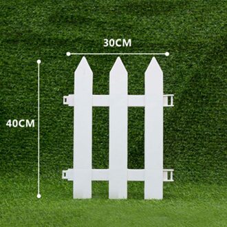 Wit Pvc Plastic Hek Europese Stijl Voor Tuin Oprit Poorten Kerstboom LOTE88 30x40cm