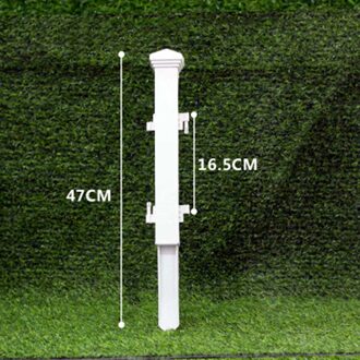 Wit Pvc Plastic Hek Europese Stijl Voor Tuin Oprit Poorten Kerstboom LOTE88 47cm Column
