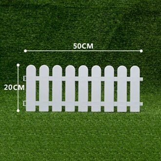 Wit Pvc Plastic Hek Europese Stijl Voor Tuin Oprit Poorten Kerstboom XHC88 50x20cm