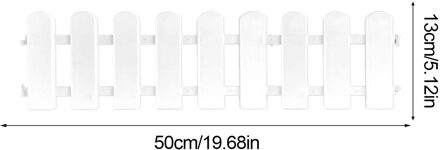 Wit Pvc Plastic Hek Europese Stijl Voor Tuin Villa Binnenplaats Hek Indoor En Outdoor Tuin Versieren Levert 50x13cm