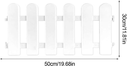 Wit Pvc Plastic Hek Europese Stijl Voor Tuin Villa Binnenplaats Hek Indoor En Outdoor Tuin Versieren Levert 50x30cm