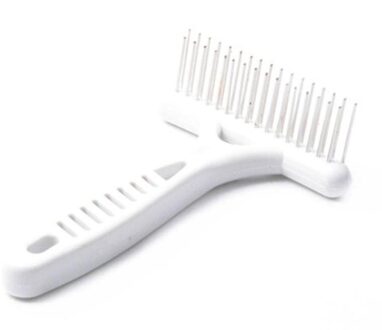 Wit Rake Kam Voor Honden Borstel Korte Lange Haar Bont Verlies Verwijderen Kat Hond Brush Grooming Gereedschap Hond Levert 13.5cm