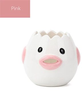 Wit Separator Creatieve Cartoon Keramische Kuiken Vorm Yolk Separator Eigeel Food-Grade Gereedschap Keuken Gadgets roze