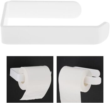 Wit Toiletrolhouder Wandmontage Papier Houder Tissue Roll Dispenser Voor Keuken Wasruimte Badkamer Hotel