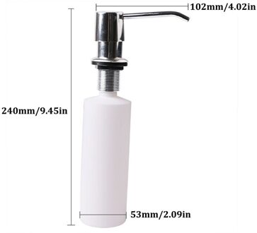 Wit Zeepdispenser Lotion Pomp Cover Ingebouwde Aanrecht Aanrecht Koken Tool Keukengerei Accessoires