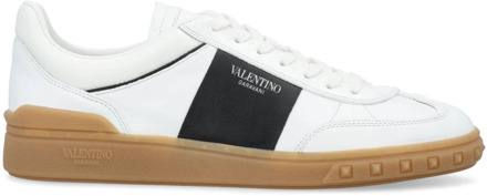 Wit/Zwart Lage Top Sneakers Valentino Garavani , White , Heren - 44 Eu,42 Eu,41 Eu,43 Eu,42 1/2 Eu,40 EU