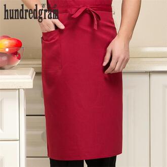 Wit zwart rood vuil half lange bruin schorten overalls hotel chef dienst vrouwen & man 7