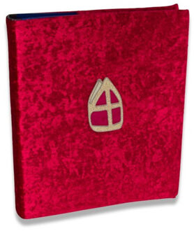 Witbaard Boekomslag voor het grote boek van Sinterklaas 32 x 55 cm Rood