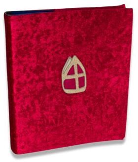 Witbaard Boekomslag voor het grote boek van Sinterklaas 53 x 26,5 cm - Verkleedattributen Rood