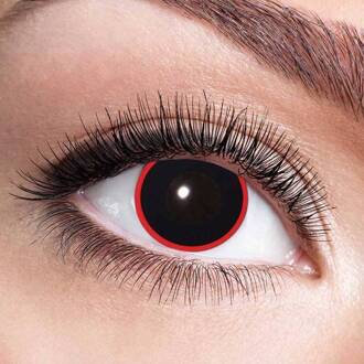 Witbaard contactlenzen Hellraiser siliconen zwart/rood