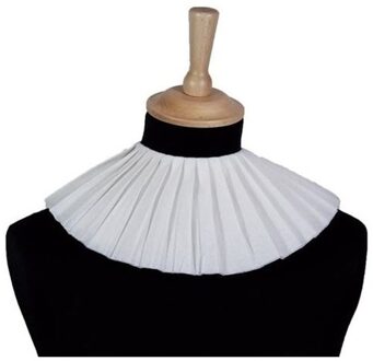Witbaard Pieten kraag van crepepapier