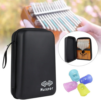 With Strap Hard EVA Stain Resistant Shockproof Thumb Piano Home Dustproof Travel Storage Bag Solid Kalimba Case For Muspor