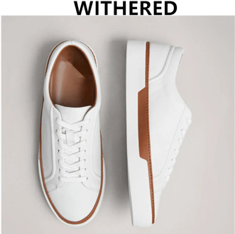 Withered 2020 SS ins blogger england white shoes 100% Genuine leather comfortable simple women shoes sneakers women shoes woman