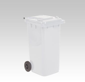 Witte Afvalcontainer – 240 Liter, Hdpe Kunststof